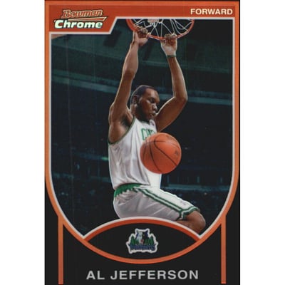 2007-08 Bowman Chrome Refractors Black #25 Al Jefferson