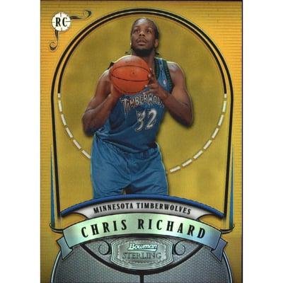 2007-08 Bowman Sterling Refractors Gold #CR Chris Richard