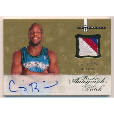 2007-08 Fleer Hot Prospects #121 Chris Richard JSY AU RC