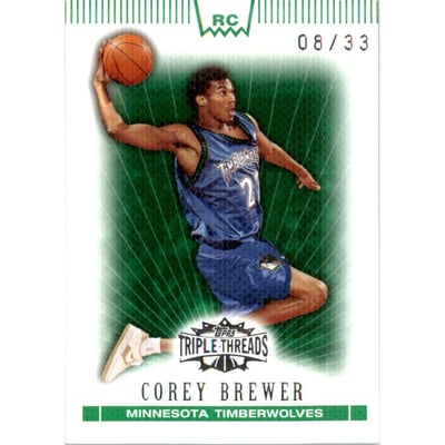 2007-08 Topps Triple Threads Emerald #108 Corey Brewer