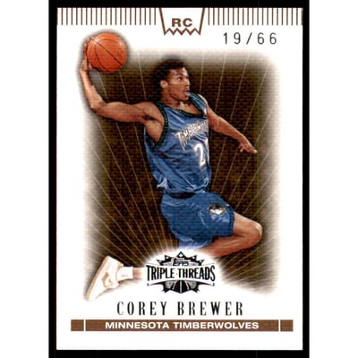 2007-08 Topps Triple Threads Sepia #108 Corey Brewer