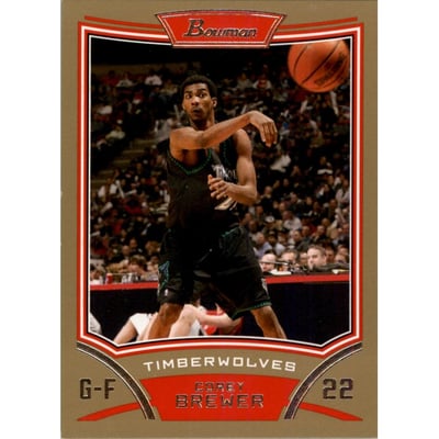 2008-09 Bowman Gold #17 Corey Brewer