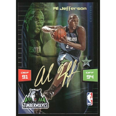 2009-10 Adrenalyn XL Ultimate Signature #16 Al Jefferson