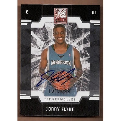 2009-10 Donruss Elite #165 Jonny Flynn AU RC