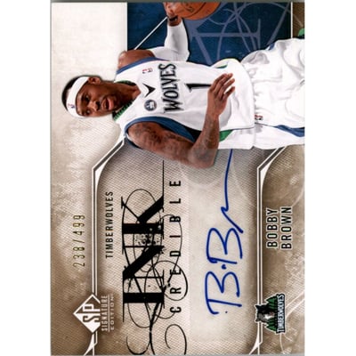 2009-10 SP Signature Edition INKcredible #IBB Bobby Brown/499