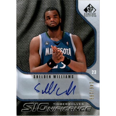 2009-10 SP Signature Edition SIGnificance #SWS Shelden Williams/199