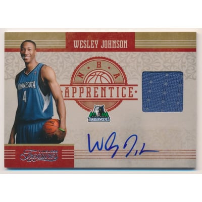 2010-11 Timeless Treasures NBA Apprentice Materials Signatures #4 Wesley Johnson