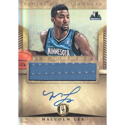 2012-13 Panini Gold Standard #279 Malcolm Lee JSY AU RC