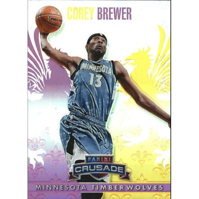 2013-14 Panini Crusade Insert Purple #46 Corey Brewer