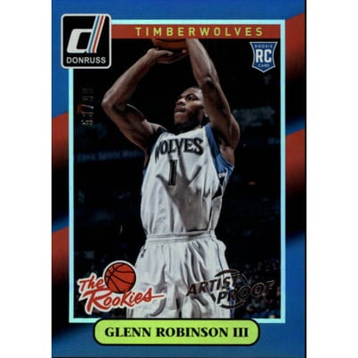 2014-15 Donruss The Rookies Artists Proofs #16 Glenn Robinson III