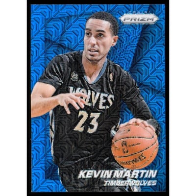 2014-15 Panini Prizm Prizms Blue Mojo #116 Kevin Martin