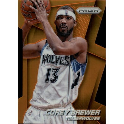 2014-15 Panini Prizm Prizms Orange Die Cut #149 Corey Brewer