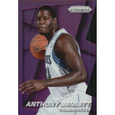 2014-15 Panini Prizm Prizms Purple Die Cut #97 Anthony Bennett