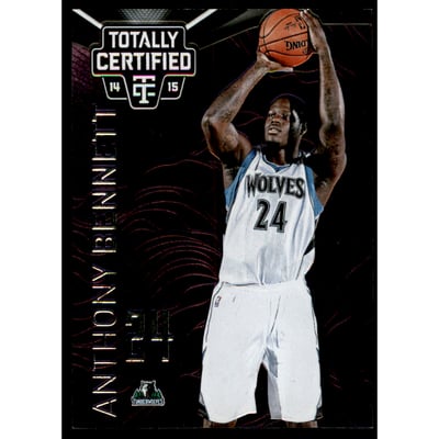 2014-15 Totally Certified Platinum Purple #7 Anthony Bennett