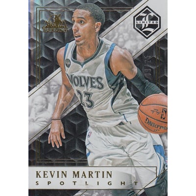 2015-16 Limited Gold Spotlight #72 Kevin Martin