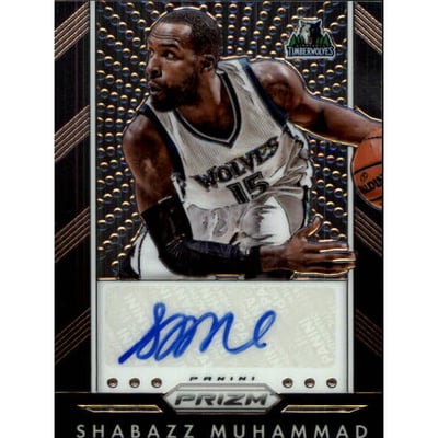 2015-16 Panini Prizm Autographs #2 Shabazz Muhammad
