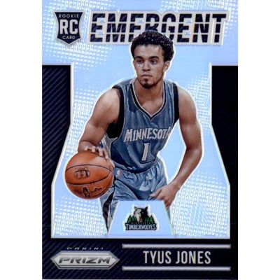 2015-16 Panini Prizm Emergent Prizms Silver #23 Tyus Jones