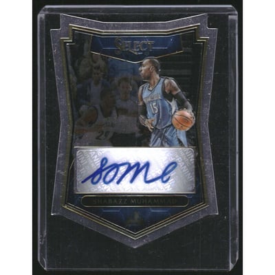 2015-16 Select Die Cut Autographs #14 Shabazz Muhammad/60