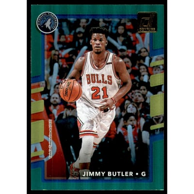 2017-18 Donruss Holo Laser Green #86 Jimmy Butler