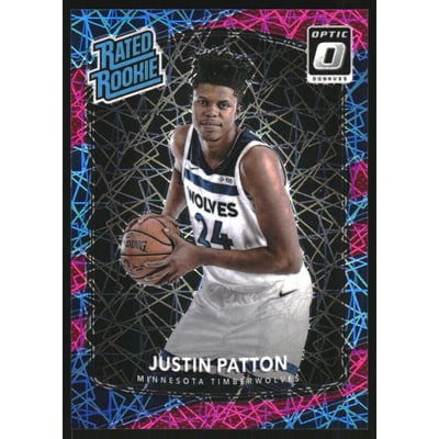 2017-18 Donruss Optic Pink Velocity #185 Justin Patton RR