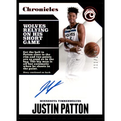 2017-18 Panini Chronicles Autographs Red #18 Justin Patton