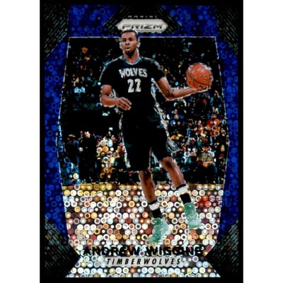 2017-18 Panini Prizm Prizms Fast Break Blue #81 Andrew Wiggins