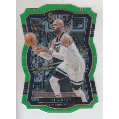 2017-18 Select Prizms Die Cut Neon Green #156 Taj Gibson