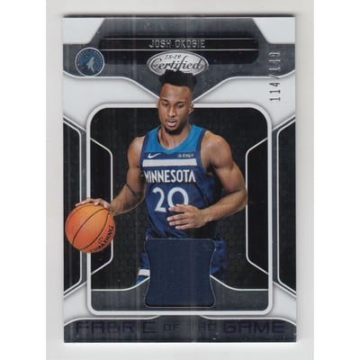 2018-19 Certified Fabric of the Game Rookie Relics #20 Josh Okogie
