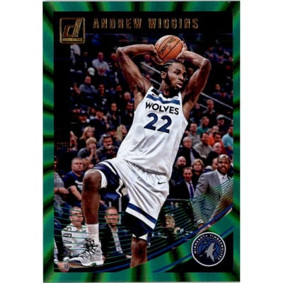 2018-19 Donruss Holo Green Laser #135 Andrew Wiggins