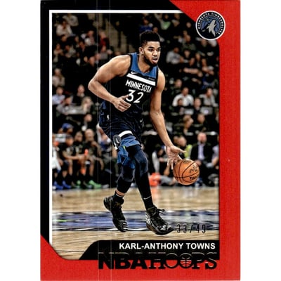 2018-19 Hoops Red #190 Karl-Anthony Towns