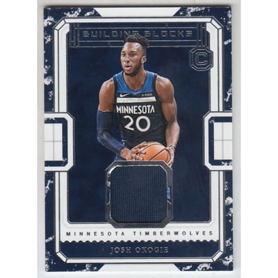 2018-19 Panini Cornerstones Building Blocks Memorabilia #6 Josh Okogie