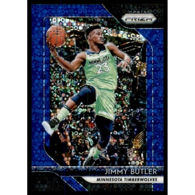 2018-19 Panini Prizm Prizms Fast Break Blue #67 Jimmy Butler