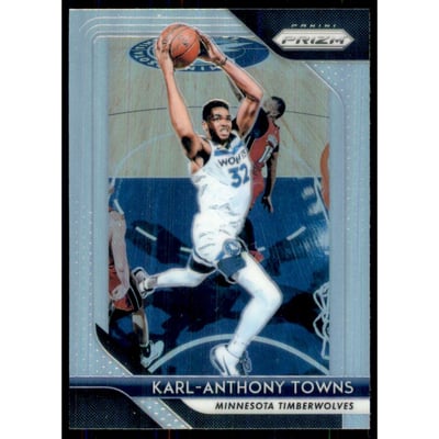 2018-19 Panini Prizm Prizms Silver #107 Karl-Anthony Towns