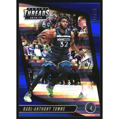 2018-19 Panini Threads Premium Blue #90 Karl-Anthony Towns