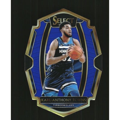 2018-19 Select Prizms Blue Die Cut #170 Karl-Anthony Towns
