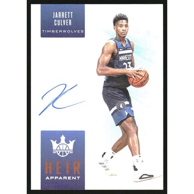 2019-20 Court Kings Heir Apparent Autographs Citrine #5 Jarrett Culver/49