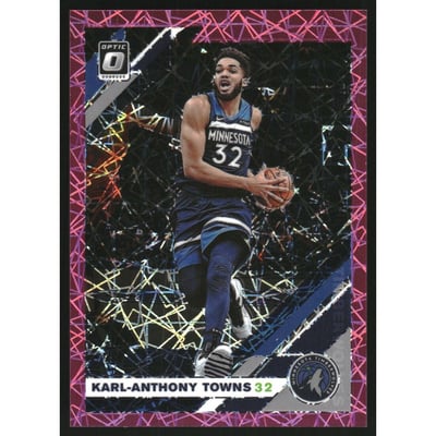 2019-20 Donruss Optic Pink Velocity #131 Karl-Anthony Towns