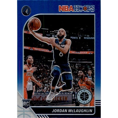 2019-20 Hoops Premium Stock Prizms Blue #255 Jordan McLaughlin