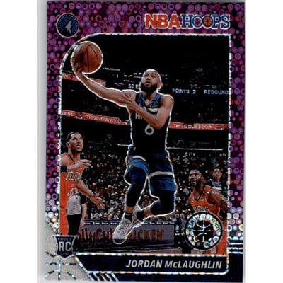 2019-20 Hoops Premium Stock Prizms Purple Disco #255 Jordan McLaughlin