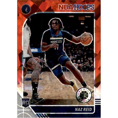 2019-20 Hoops Premium Stock Prizms Red Cracked Ice #253 Naz Reid