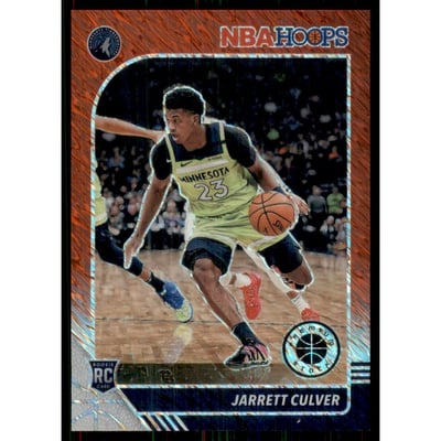 2019-20 Hoops Premium Stock Prizms Red Shimmer #203 Jarrett Culver