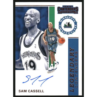 2019-20 Panini Contenders Legendary Contenders Autographs Bronze #34 Sam Cassell