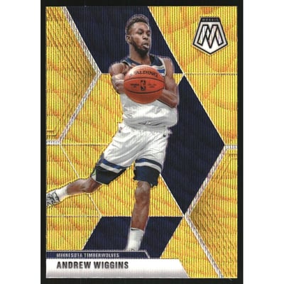 2019-20 Panini Mosaic Mosaic Gold Wave #73 Andrew Wiggins