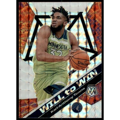 2019-20 Panini Mosaic Will to Win Mosaic #2 Karl-Anthony Towns