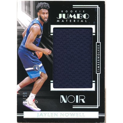 2019-20 Panini Noir Rookie Jumbo Material #23 Jaylen Nowell
