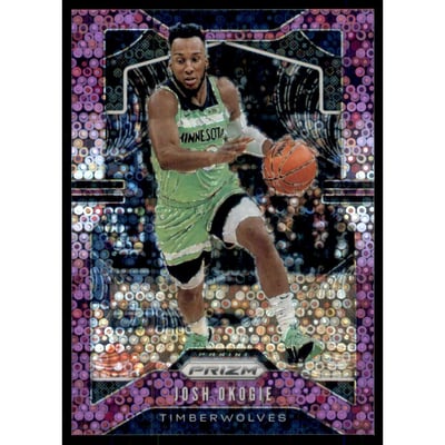 2019-20 Panini Prizm Prizms Fast Break Purple #163 Josh Okogie
