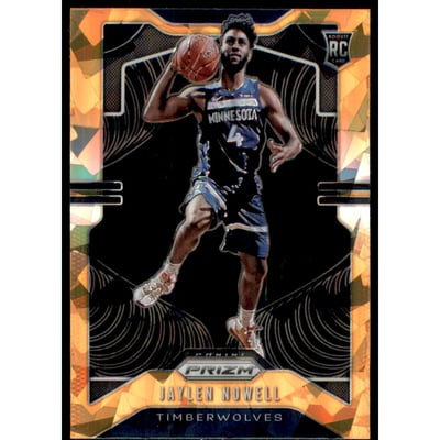 2019-20 Panini Prizm Prizms Orange Ice #281 Jaylen Nowell