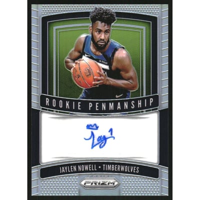 2019-20 Panini Prizm Rookie Penmanship Prizms Silver #16 Jaylen Nowell