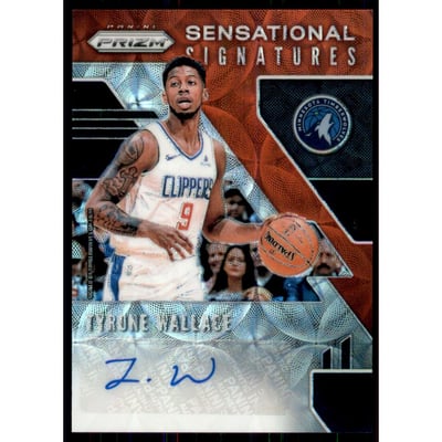 2019-20 Panini Prizm Sensational Signatures Prizms Choice #67 Tyrone Wallace