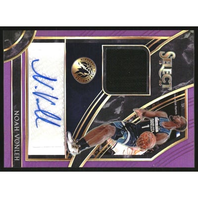 2019-20 Select Autographed Memorabilia Prizms Purple #6 Noah Vonleh